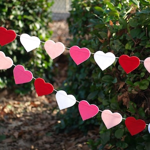 Valentine&#39;s Day Heart Garland, Valentine&#39;s Decoration, Party Heart Banner