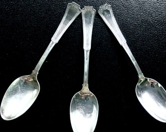 Antique Grecian pattern teaspoons by 1847 Rogers Bros