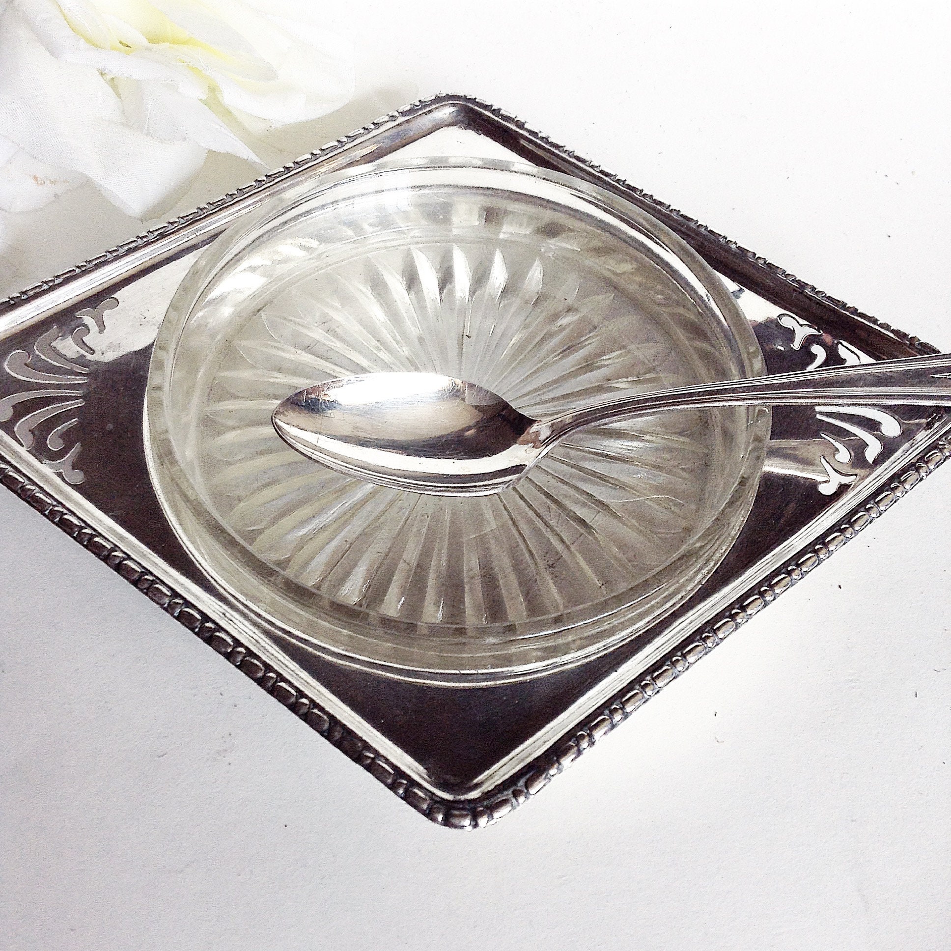 Silver Dish Vintage Silverware Dish Silver Jelly Dish Etsy