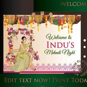 Letreros de bienvenida de Mehndi y letrero de decoración de Mendhi, letreros de Mendhi, letrero de decoración de Mehendi como letreros de Mehendi, letreros de decoración de Mehndi como carteles de Mehndi en Desi