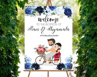 Welcome Tamil Wedding signs as South Indian Wedding signs, South Indian Welcome Signs as Kalyanam Welcome signs, South Indian Signboards