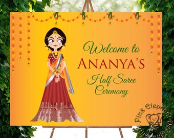 Half Saree Ceremony Etsy Half Saree Ceremony Etsy