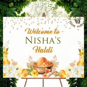 Haldi sign as welcome to Haldi Signs, Haldi welcome signs & Pithi signs, Pithi welcome signs as haldi decorations, Haldi decor signs, Holud