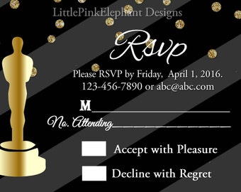 oscar party invite etsy oscars party invitations
