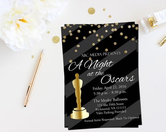 oscar party invite etsy