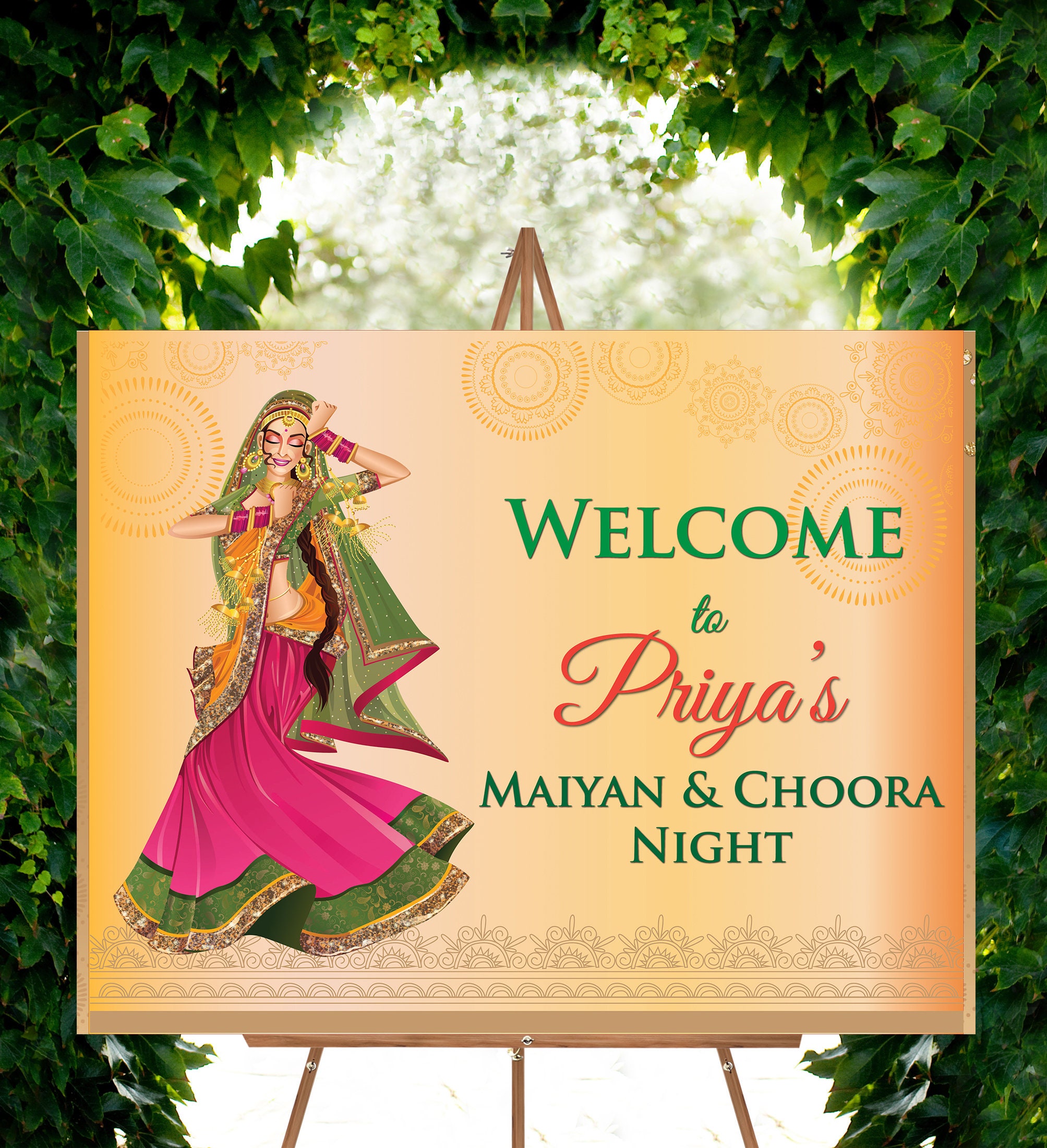 Bengali wedding sign digital sign cute couple hindu Etsy