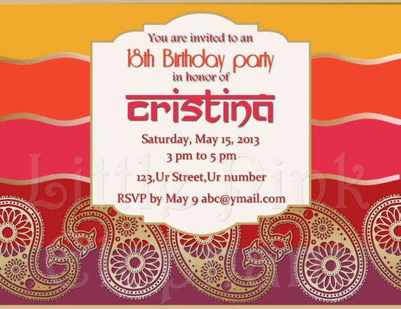 Lohri Invitations Party Invitation Dholki Invitation Etsy