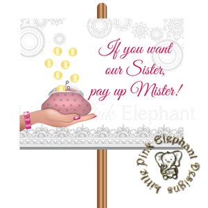 Desi wedding signs as fun wedding signs, Saaliyon ka rake Dhyan sign & Indian wedding signs, Hindu wedding decor signs as Indian wedding