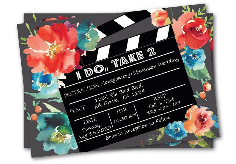 I do take 2 I do take two invitation rescheduled wedding 
