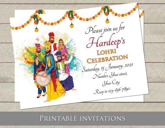 Lohri 2024 invitation card