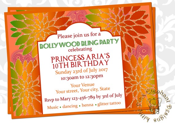 Dholki Invitation Mehndi Invitation Mehendi Party Indian Etsy