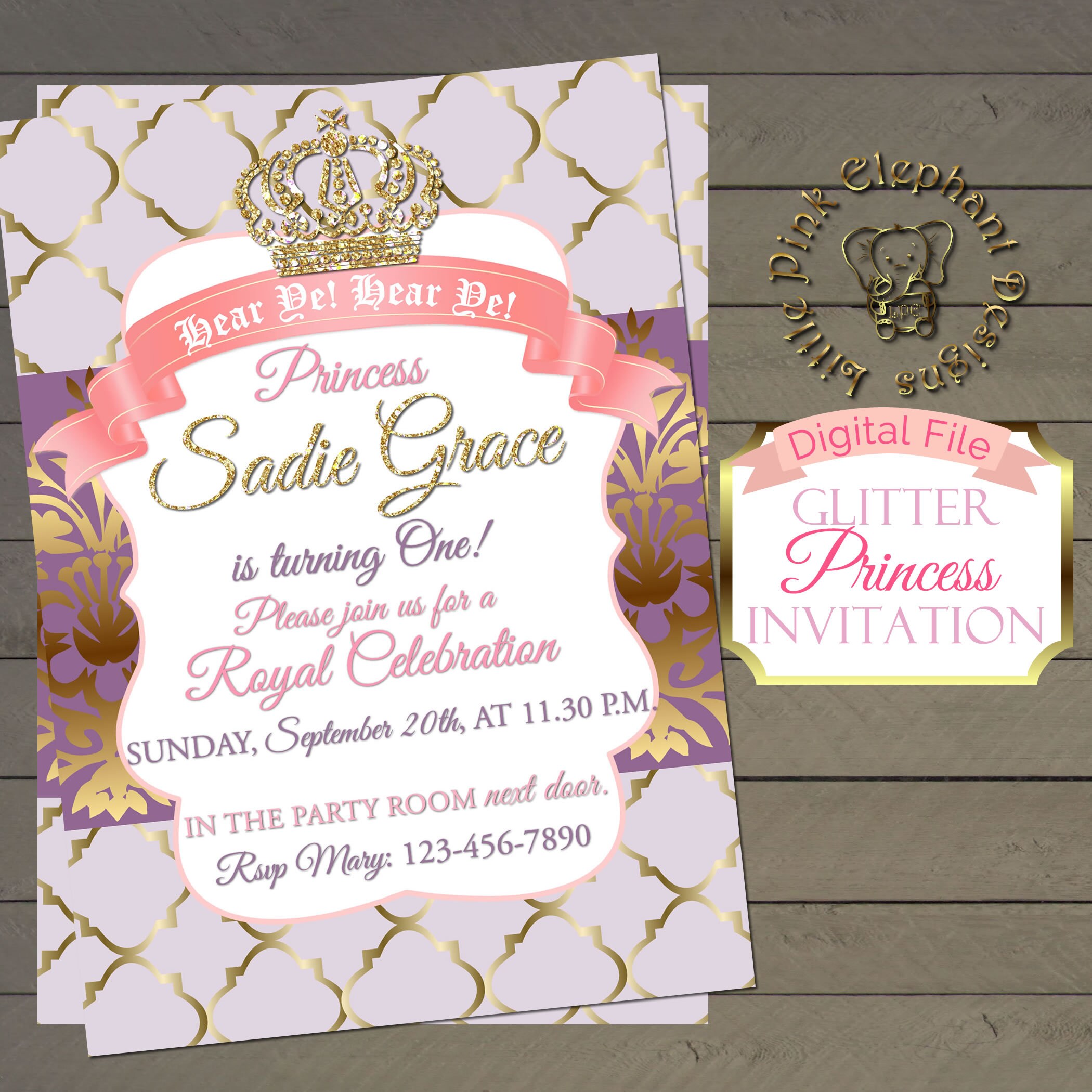 Royal princess invitation Princess party invitation Princess | Etsy Royal princess invitation Princess party invitation Princess | Etsy