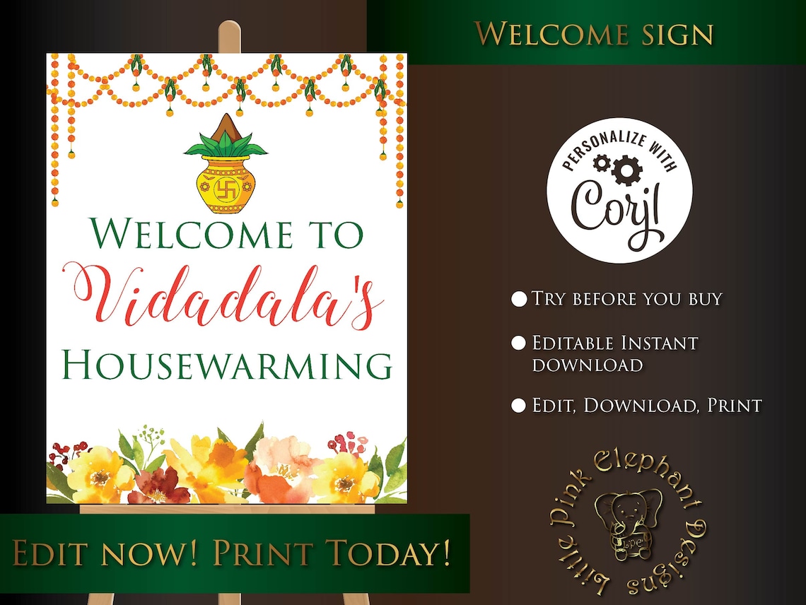 Housewarming Board as Grihapravesh Sign House Etsy