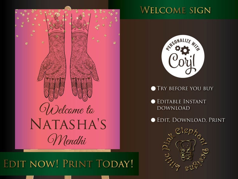 Mendhi signs in Mehndi welcome signs, Mehendi signs & welcome to mehndi signs, sign for Mendhi welcome as Hindu wedding signs, muslim signs