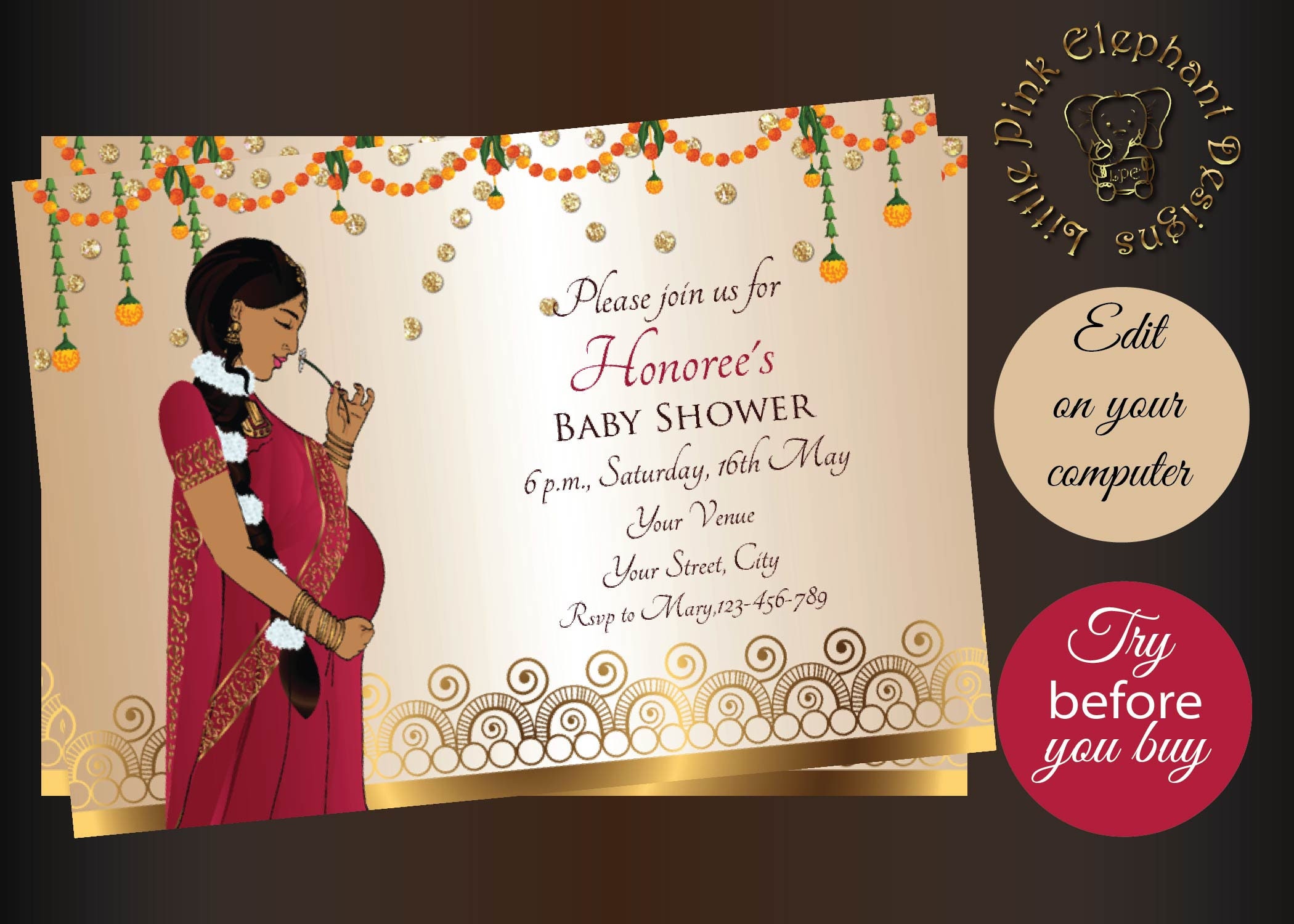 Customized Seemantham set Height of dolls (Baby Shower Function) - Season  Bazaar