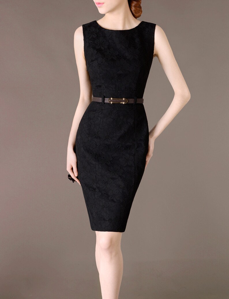 black smart dress