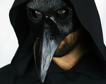 Raven Mask Etsy - raven mask