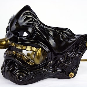 Dark Bronze Fanged mask Ghost of Tsushima, маска Jin Sakai, Fanged mask Mempo
