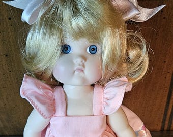 8" Vogue Ginny Porcelain Doll And Clothes, Kindergarten Series From 1984, With Certificate Of Ownership  #1135 Of 2500 Made
