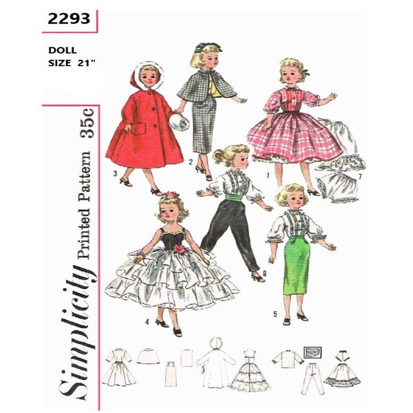 Doll Clothes Pattern Etsy
