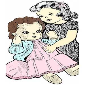 21" Jointed Baby Doll Pattern PDF Instant Download Printed on 8-1/2x11"  Paper
