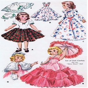 14" Doll Clothes Pattern McCalls 1891 Betsy McCall, Sweet Sue, Cissy, Toni Vintage Sewing Pattern That Will Be Mailed To You