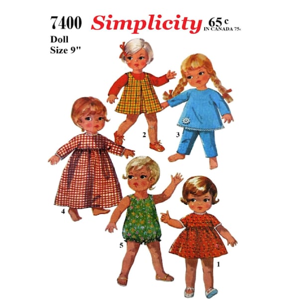 Doll Clothes Pattern Etsy