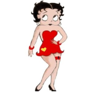 betty boop garter belt women black suspender garter belt thigh high