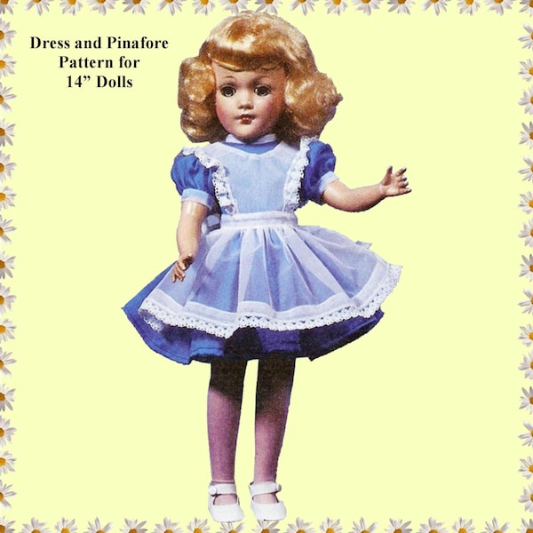 14" Doll Clothes Pattern Betsy McCall For Mary Hoyer, Toni, Sweet Sue, PDF Instant Download