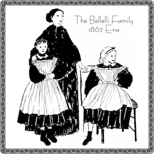 12&quot; And 11&quot; Doll Pattern And Doll Clothes Pattern, Bellelli Sisters Vintage Sewing Pattern, Famous Bellelli Sisters