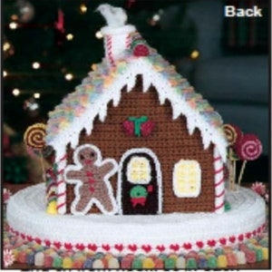 Gingerbread House Crochet Pattern Christmas Decoration Vintage Crochet Pattern PDF Instant Download image 3