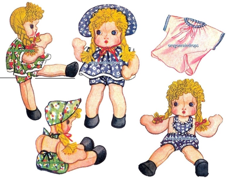 Doll Pattern Nina Chubby Cheek Cloth Doll Pattern PDF Etsy