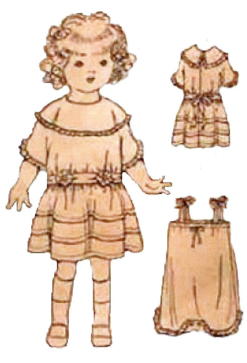 antique doll clothes patterns