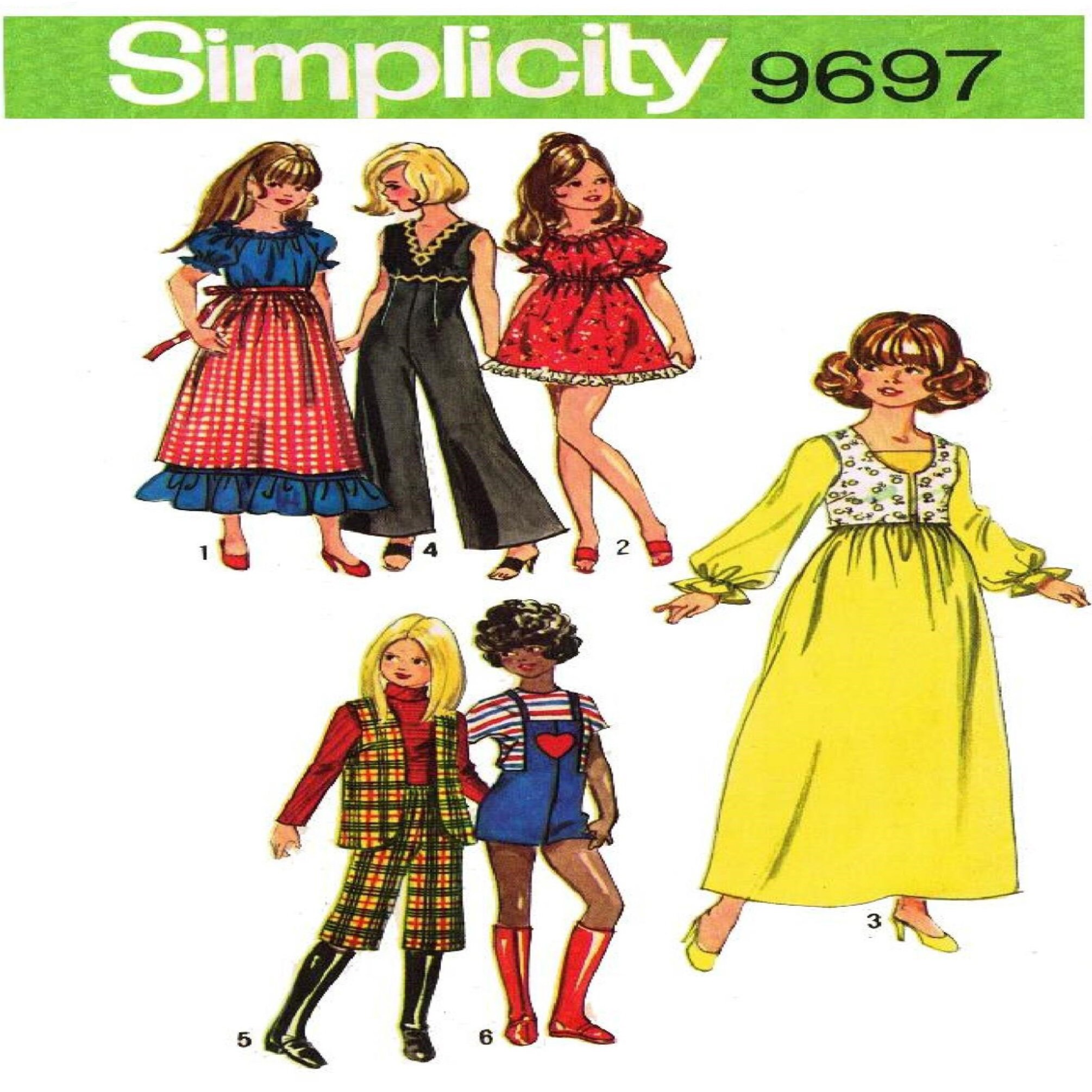 Vintage Simplicity 5673 for 11 1/2 Inch Dolls Such as Barbie Doll