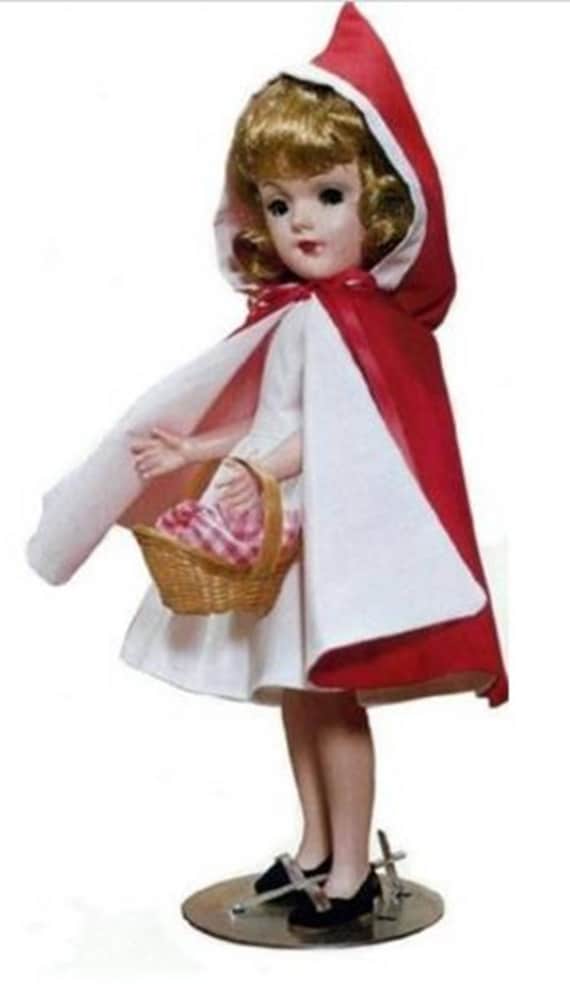 vintage little red riding hood doll