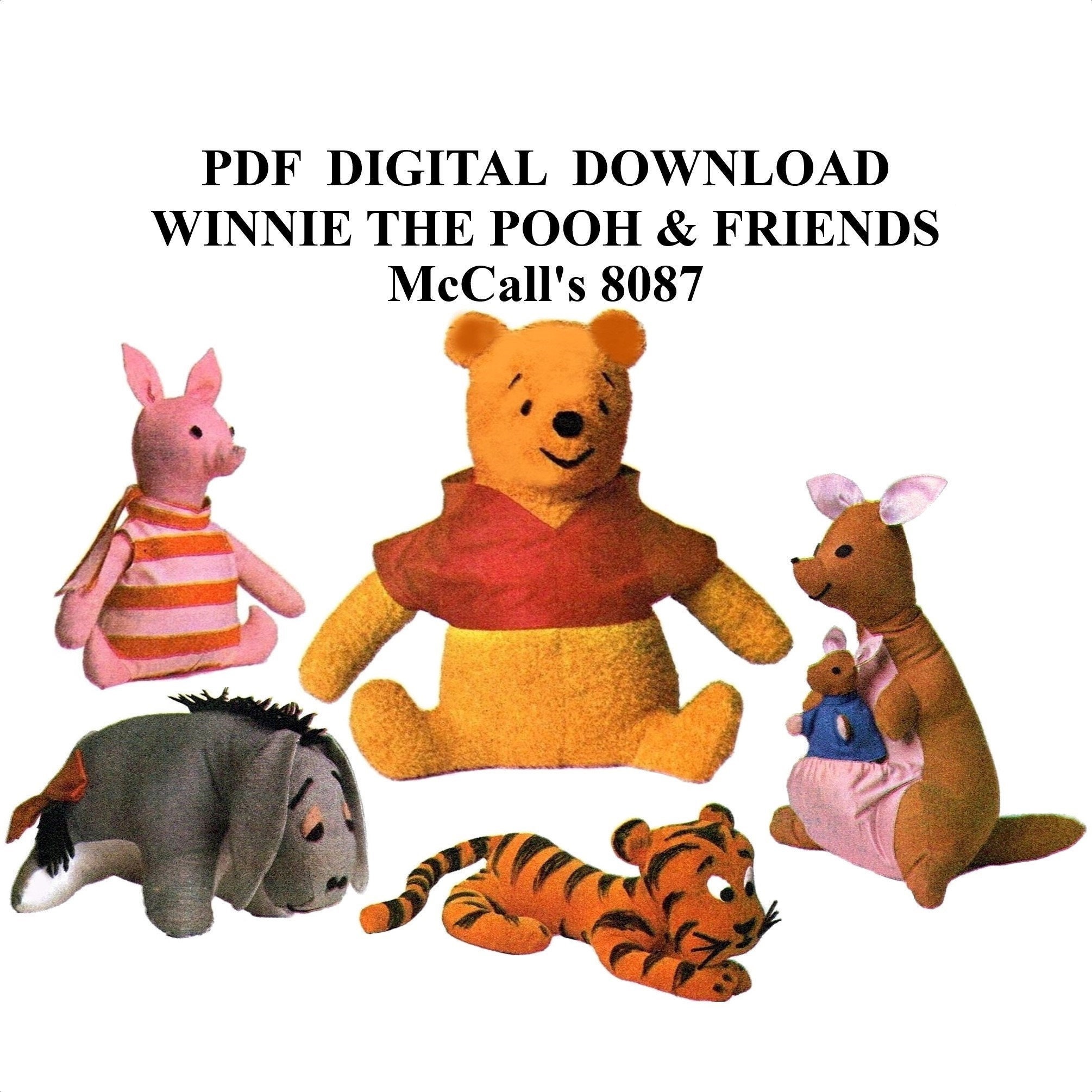 Winnie the Pooh Stuffed Animal Vintage - Etsy Winnie the Pooh Stuffed Animal Vintage - Etsy