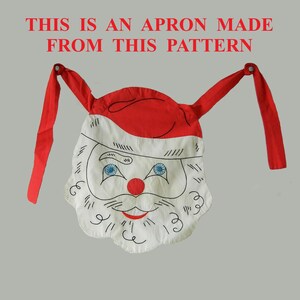 Santa Claus Apron Vintage Sewing Pattern