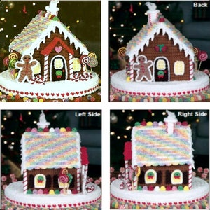 Gingerbread House Crochet Pattern - Christmas Decor