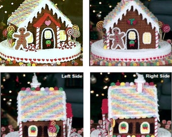 Gingerbread House Crochet Pattern Christmas Decoration Vintage Crochet Pattern PDF Instant Download