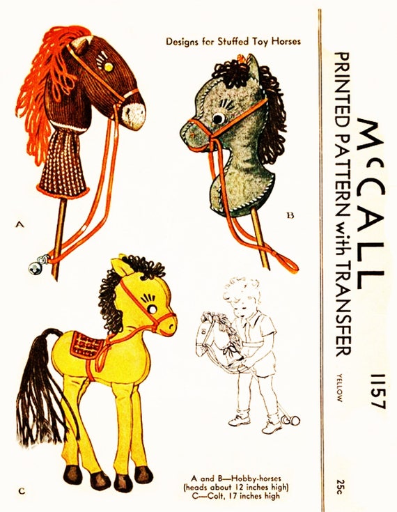 horse stuffed animal pattern