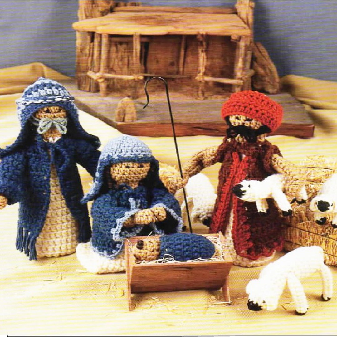 Christmas Nativity Scene Crochet Pattern Christmas Crochet Holy Family
