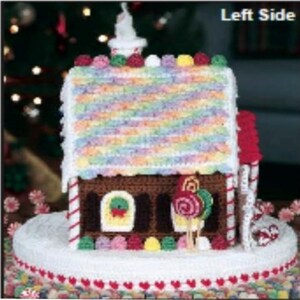 Gingerbread House Crochet Pattern Christmas Decoration Vintage Crochet Pattern PDF Instant Download image 4