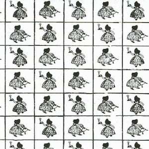Youth Quilt Pattern Sunbonnet Girl Quilt Vintage Pattern Youth Bed Quilt, Single Bed Quilt PDF Digital Download