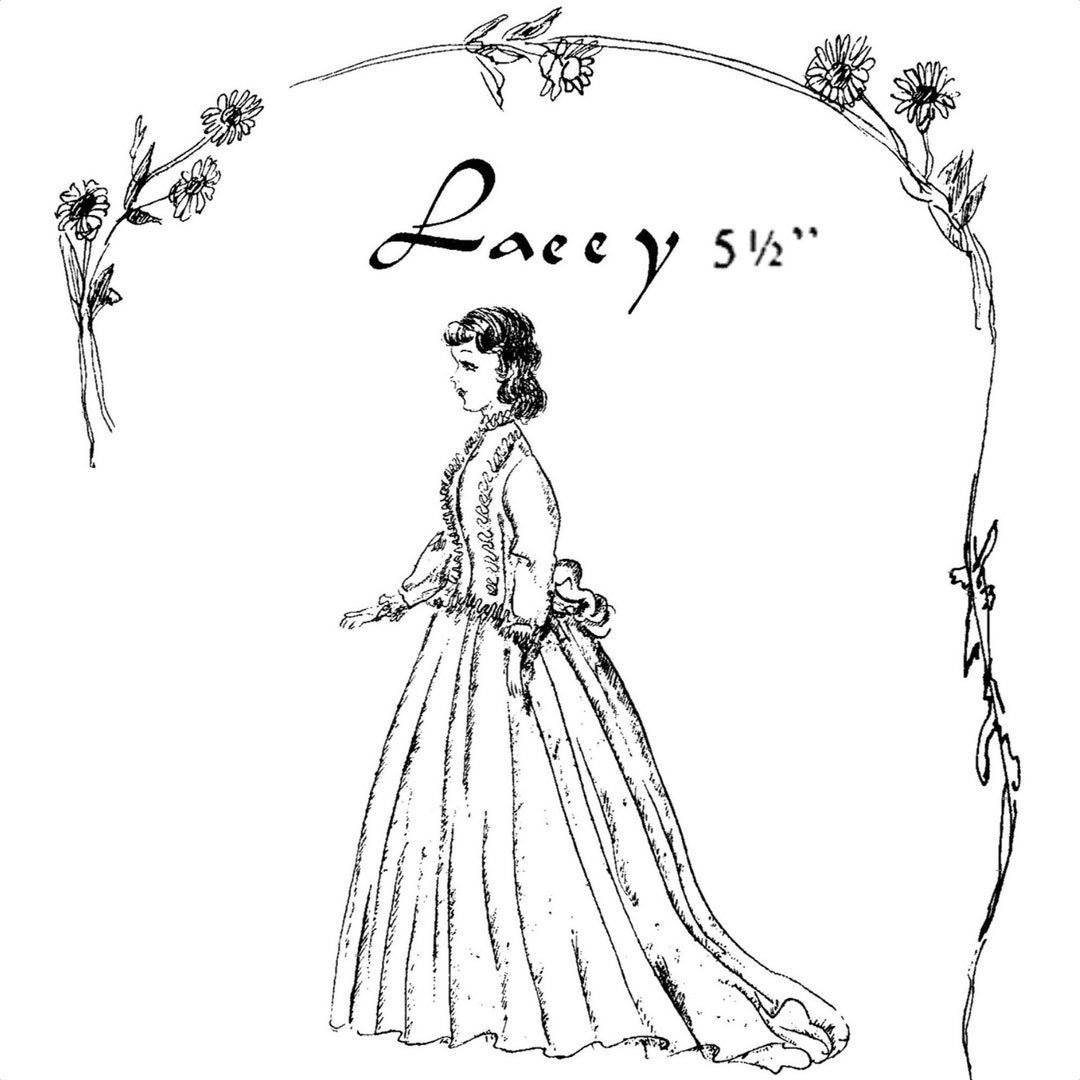 51/2 Dollhouse Doll Pattern & Clothes by Ella Dehart Etsy