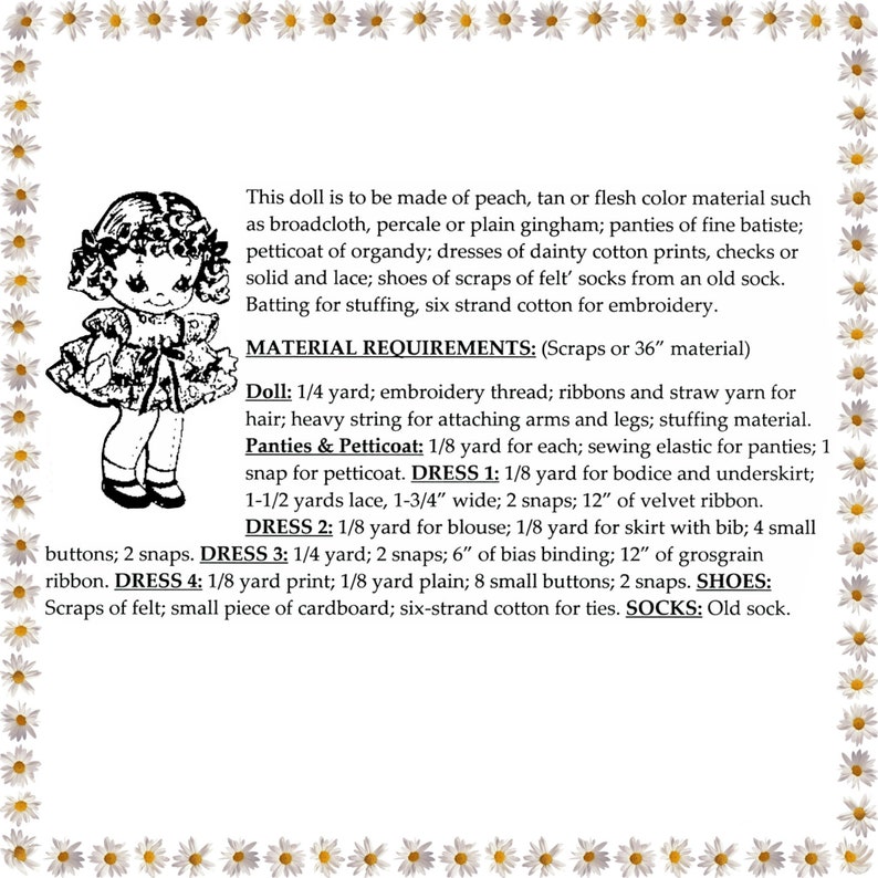 3 Doll Patterns and Their Clothes Patterns, Each Doll is 10