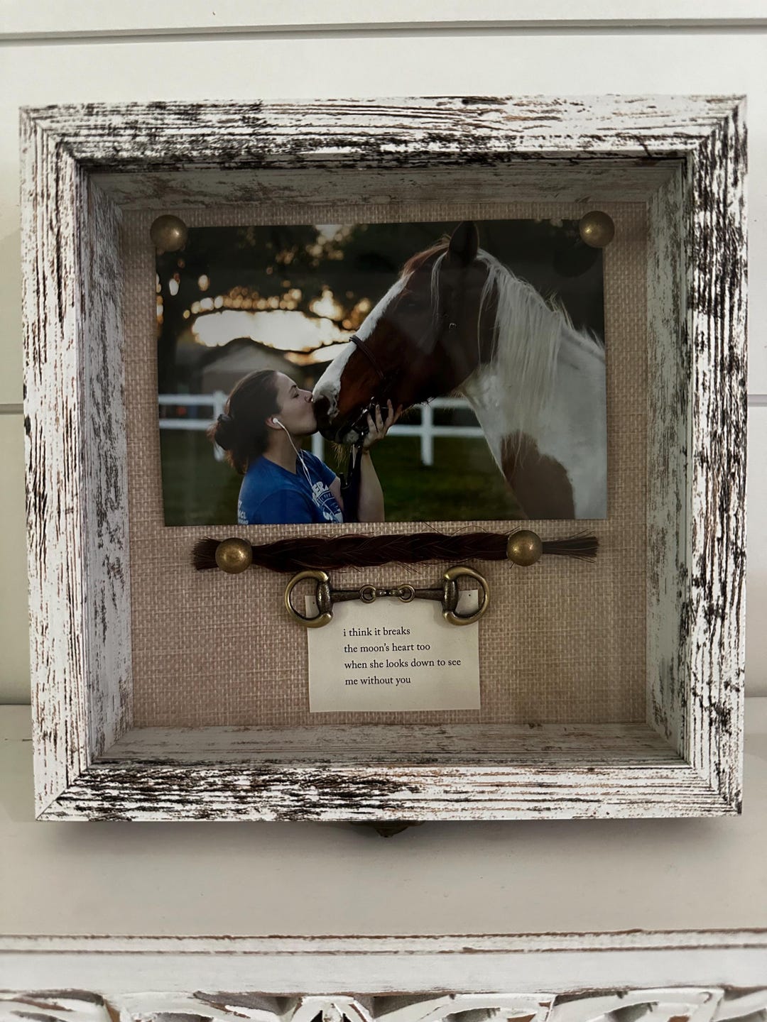 Equine Memorial Shadowbox - Etsy