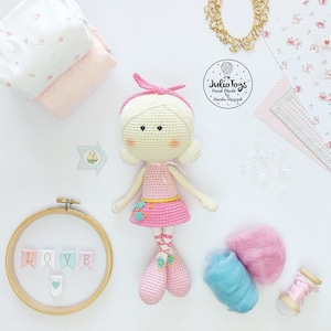 Lena ballerina - crochet pattern, PDF