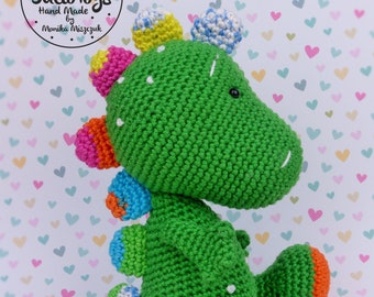 Dino- crochet dinosaur - PDF pattern