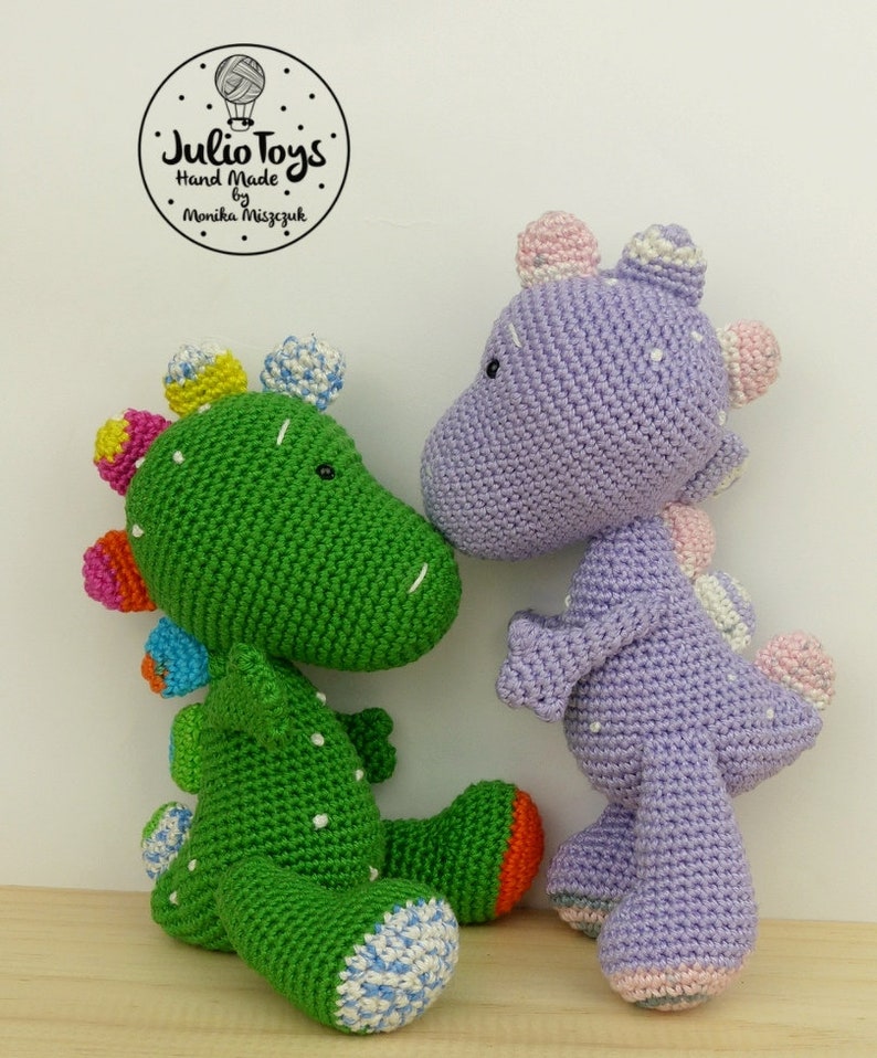 Dino crochet dinosaur PDF pattern image 4