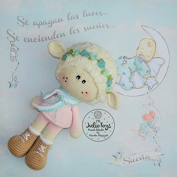 Ovejas de primavera a crochet - Patrón PDF